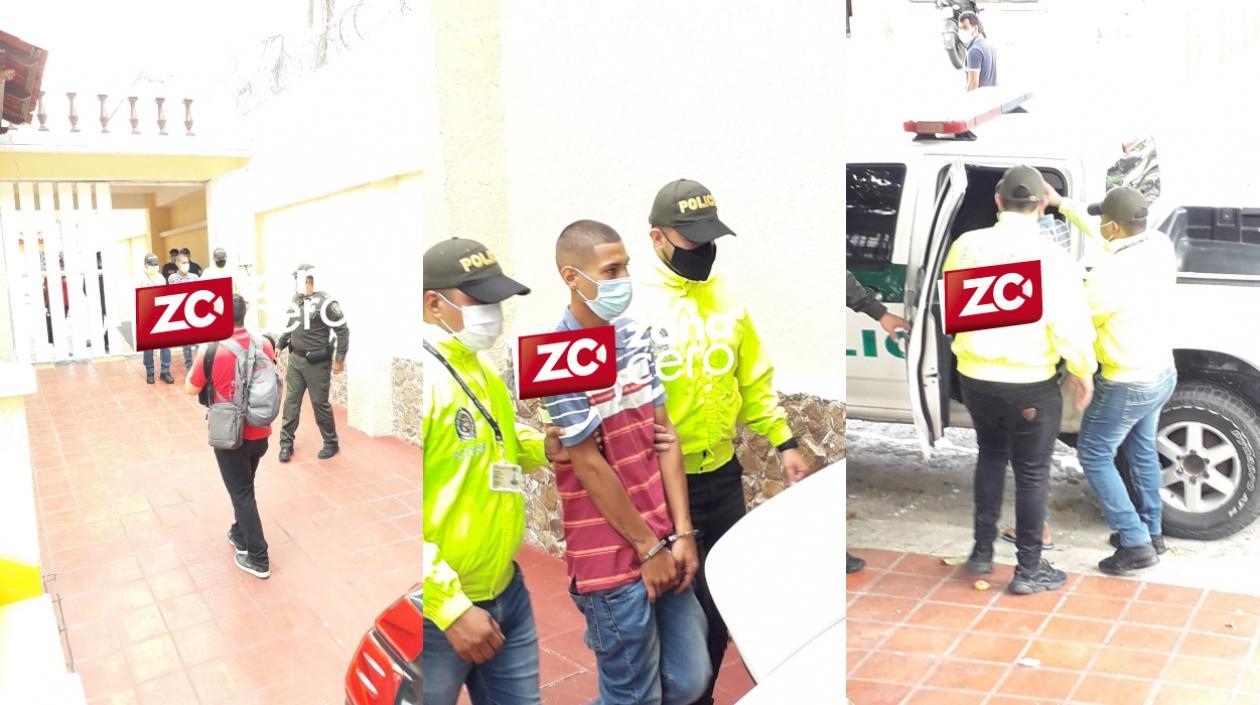 Salida de Aldair Aguirre Pérez a la Defensoría.