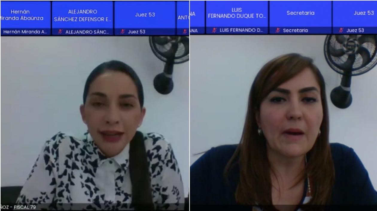 Fiscales en la audiencia de legalización e imputación en el caso de corrupción de Centros Poblados .