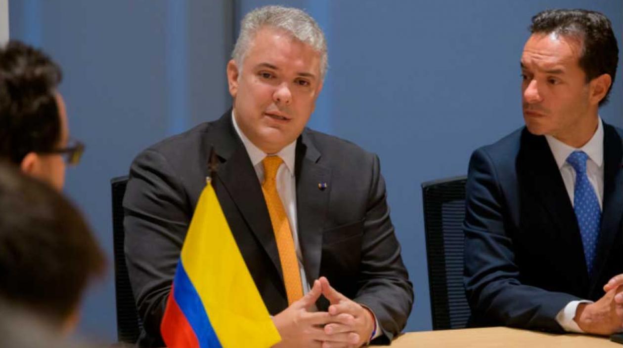 Presidente Iván Duque se reunió con representantes de calificadoras e inversionistas.
