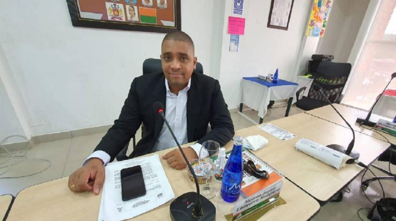 El concejal Mairon Javier Chaverra Mosquera.