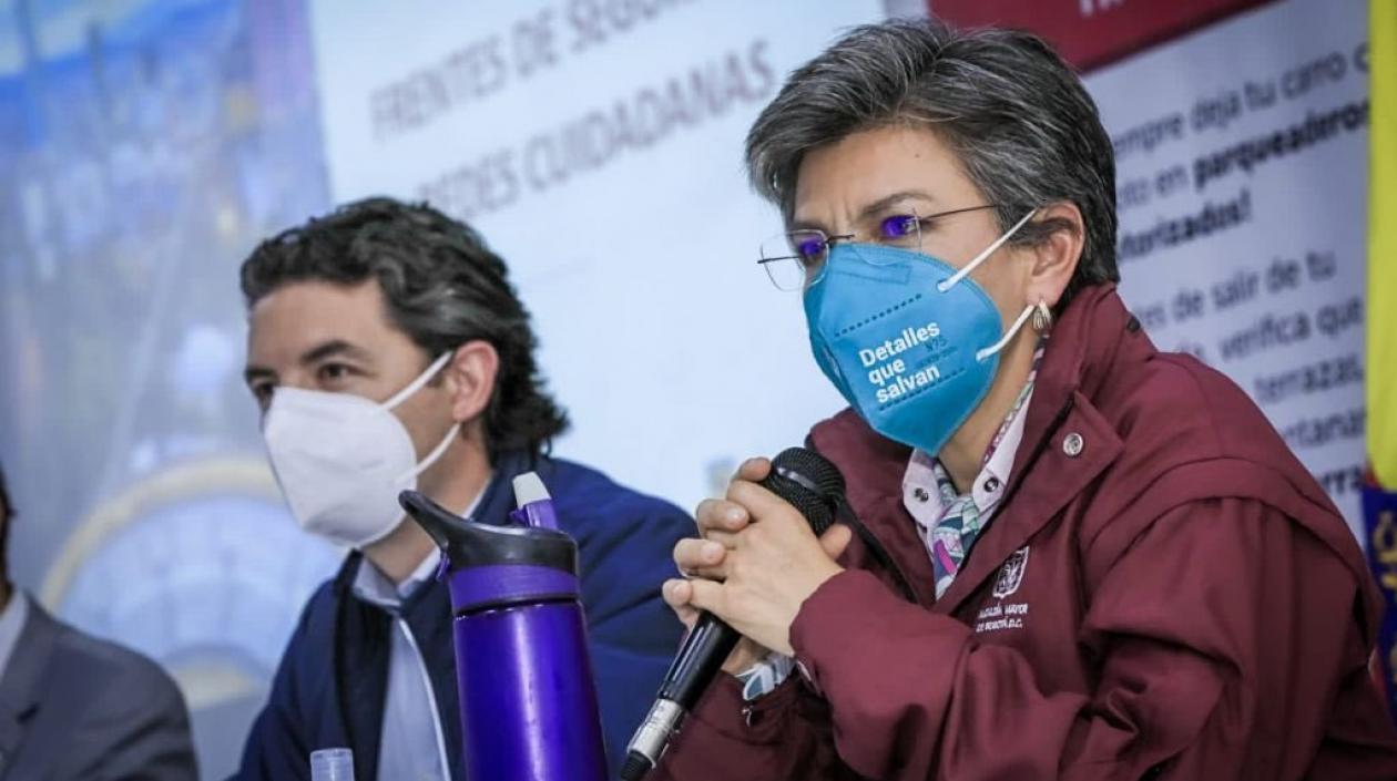 La alcaldesa de Bogotá, Claudia López.
