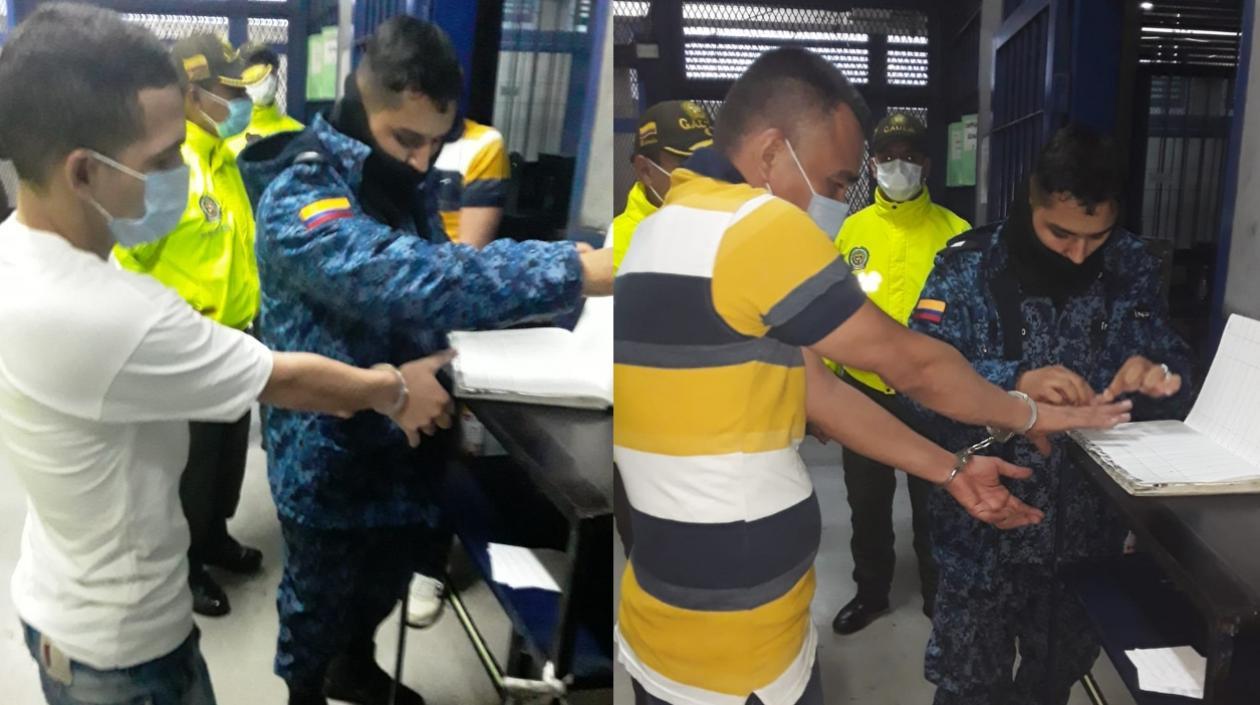 Alias 'Tommy Masacre' y Juan Manuel Borré. 