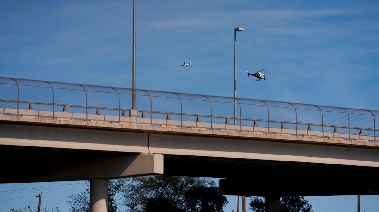 Imagen del paso fronterizo.