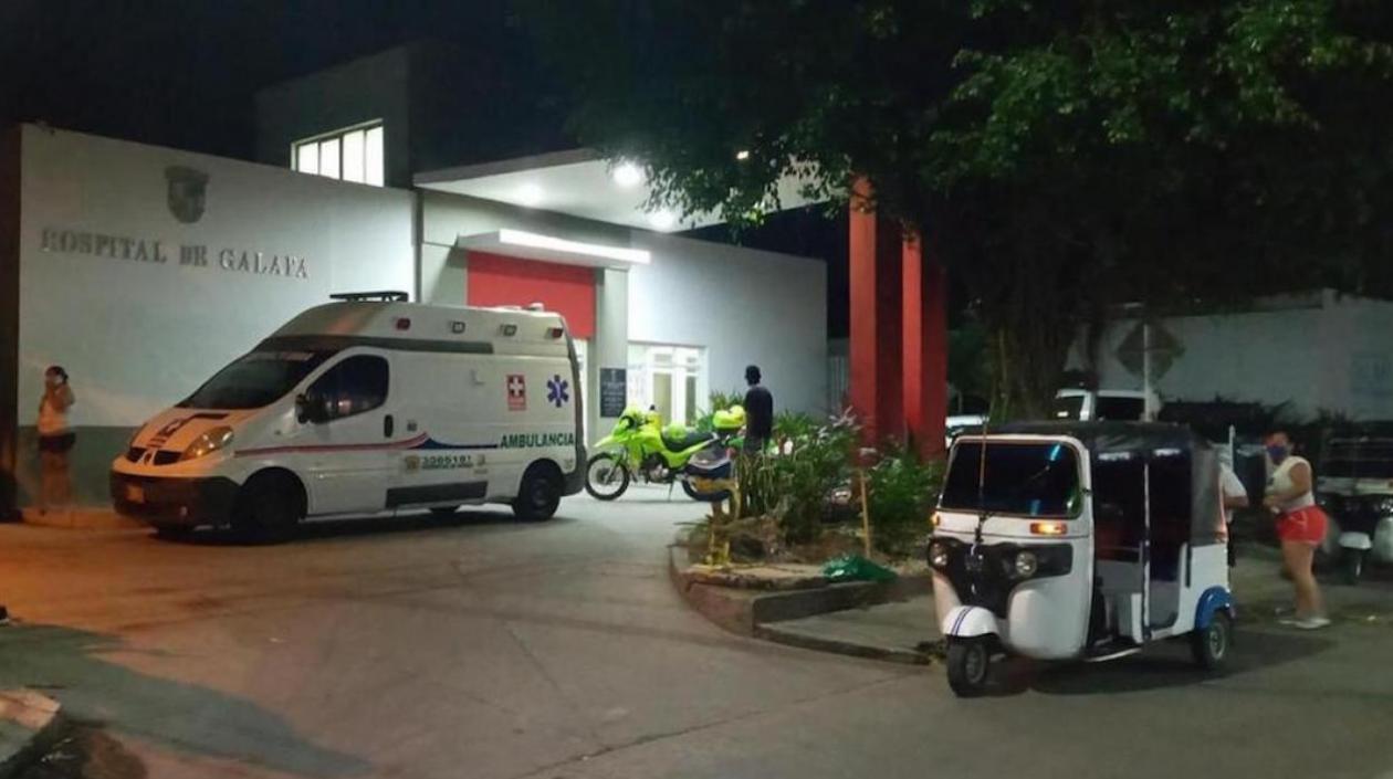 El menor fue llevando en primera instancia al Hospital Local de Galapa. 