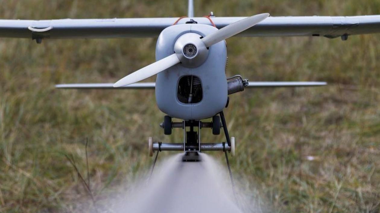 “Orlan 10” de fabricación rusa, el avión no tripulado que ingresó a territorio colombiano.