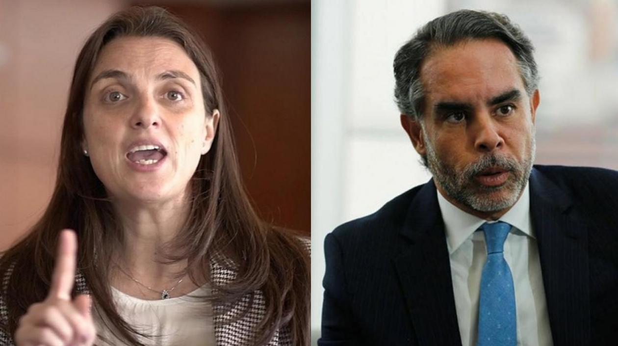 Karen Abudinen y Armando Benedetti.