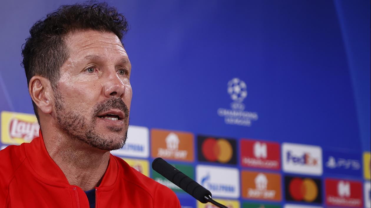 Diego Simeone, el entrenador del Atlético de Madrid.
