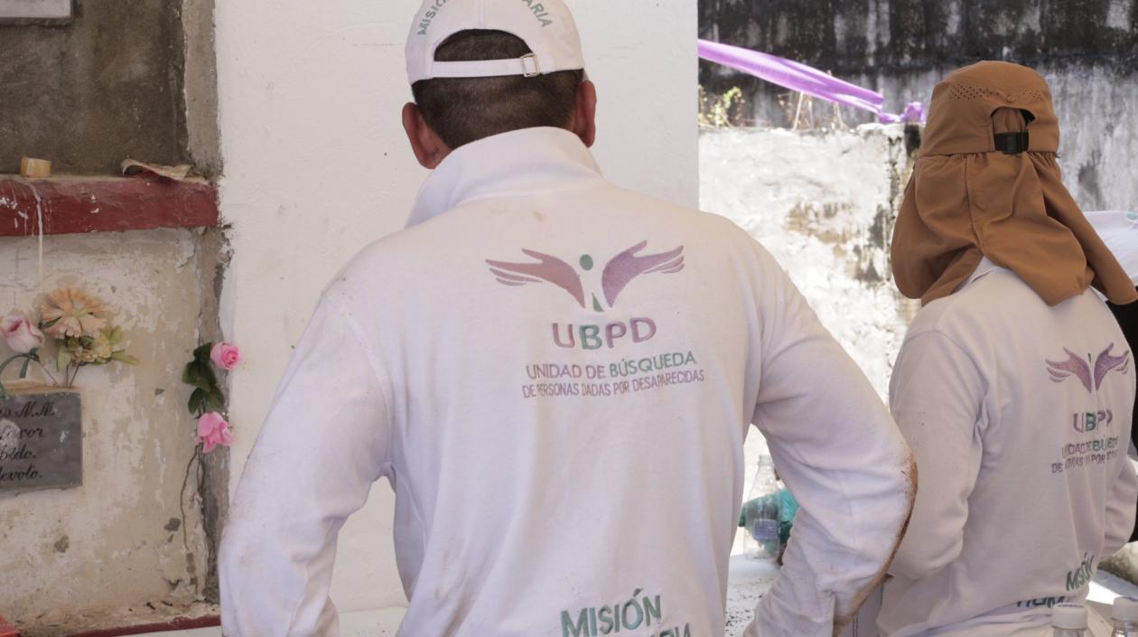 Imagen de los operativos de la UBPD.