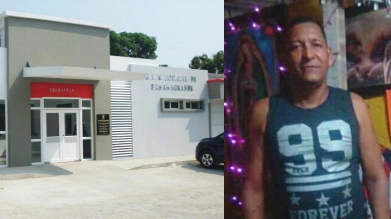 Alejandro Escorcia Epalza fue llevado al Hospital de Sabanagrande, donde se confirmó su deceso. 