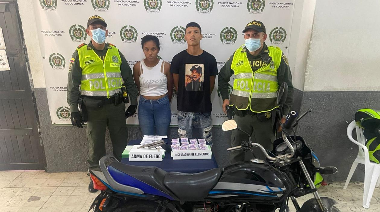 Los dos capturados fueron conducidos a la URI de la Fiscalía. 