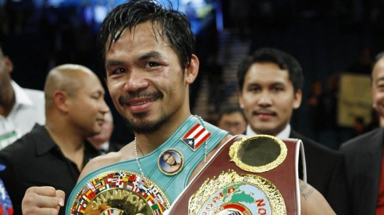 El icono filipino del boxeo Manny Pacquiao.