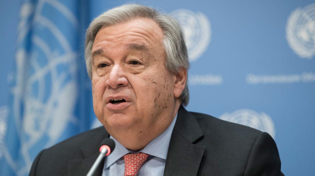 António Guterres, secretario general de la ONU.