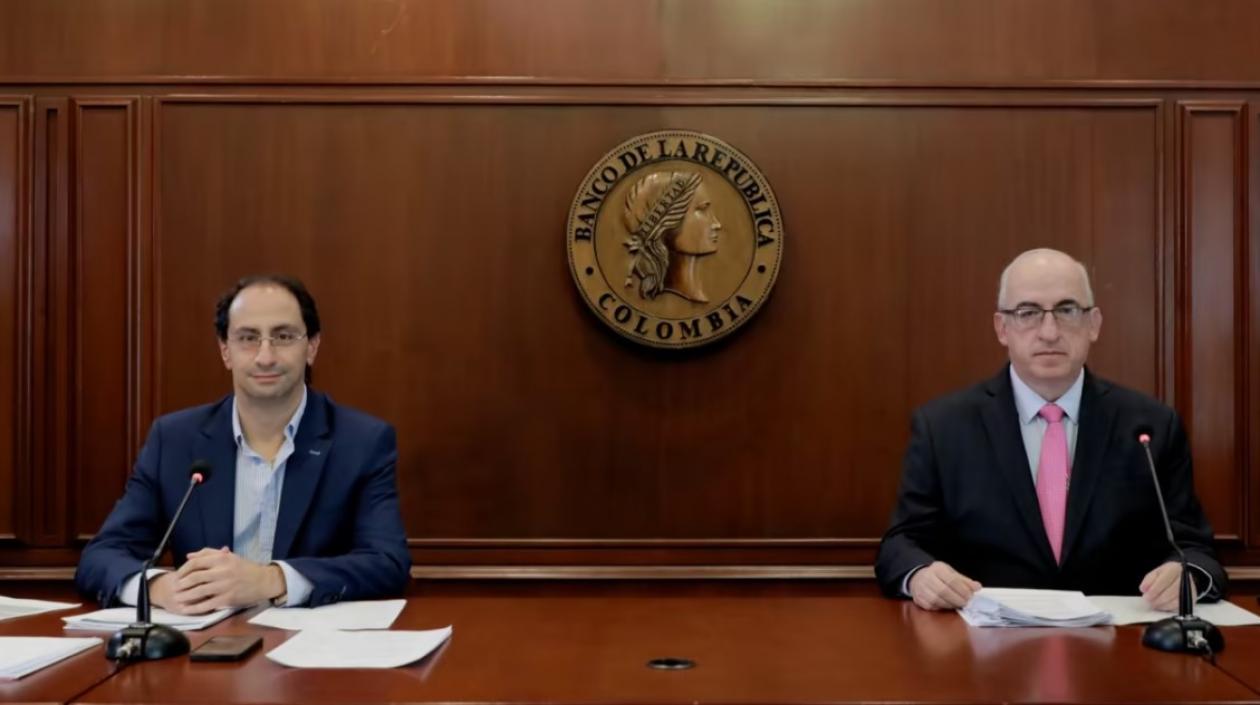 Ministro de Hacienda José Manuel Restrepo y Leonardo Villar, Gerente del Banco Emisor.