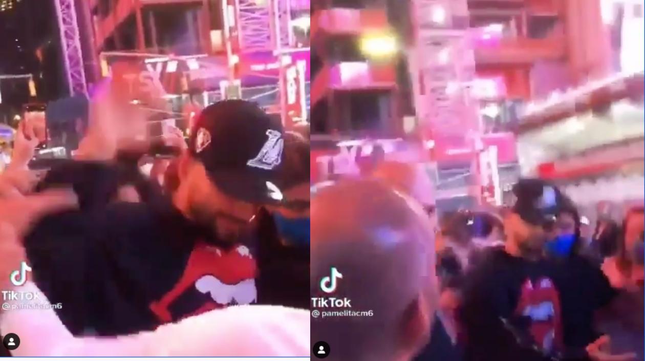 El manotazo de Maluma.