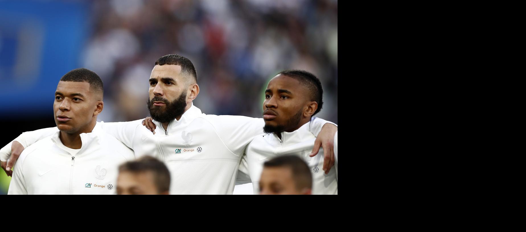 Karim Benzema (centro).