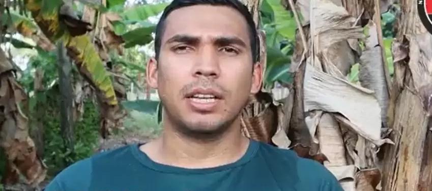 Camilo Andrés Córdoba, suboficial de la Armada en poder del ELN.