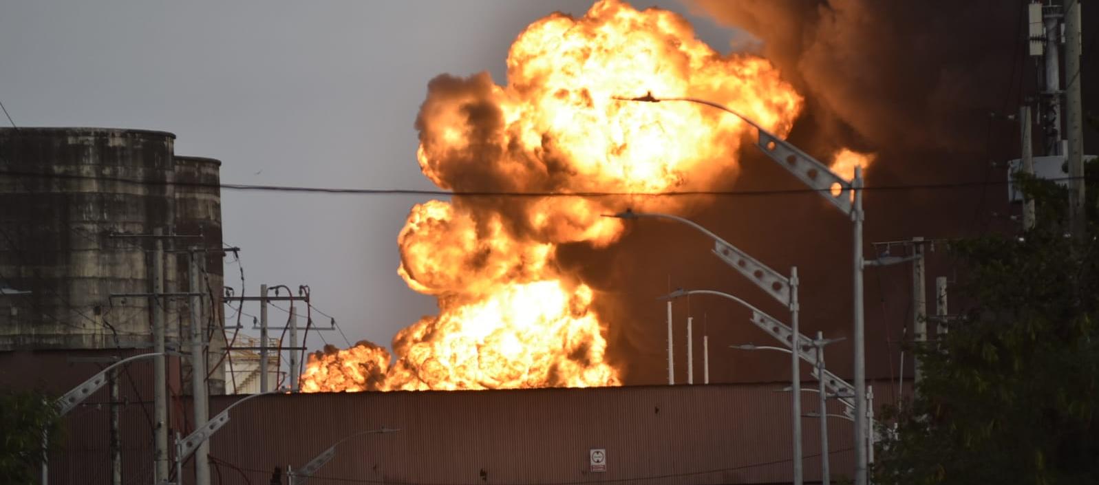 Imagen del incendio.