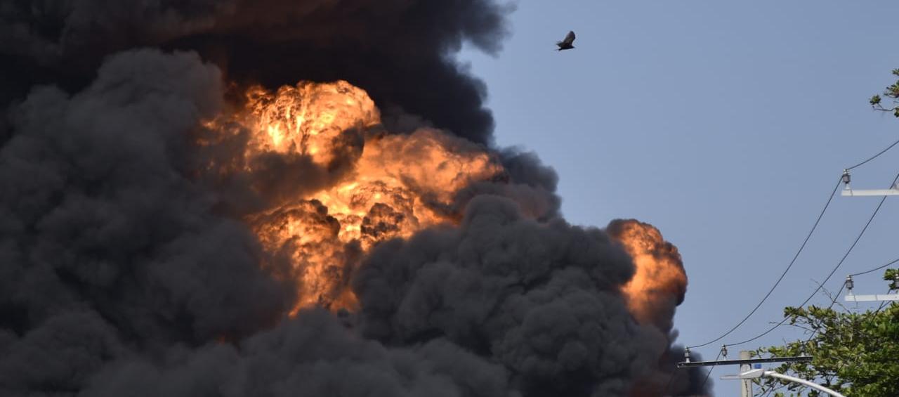 Incendio en Vía 40.