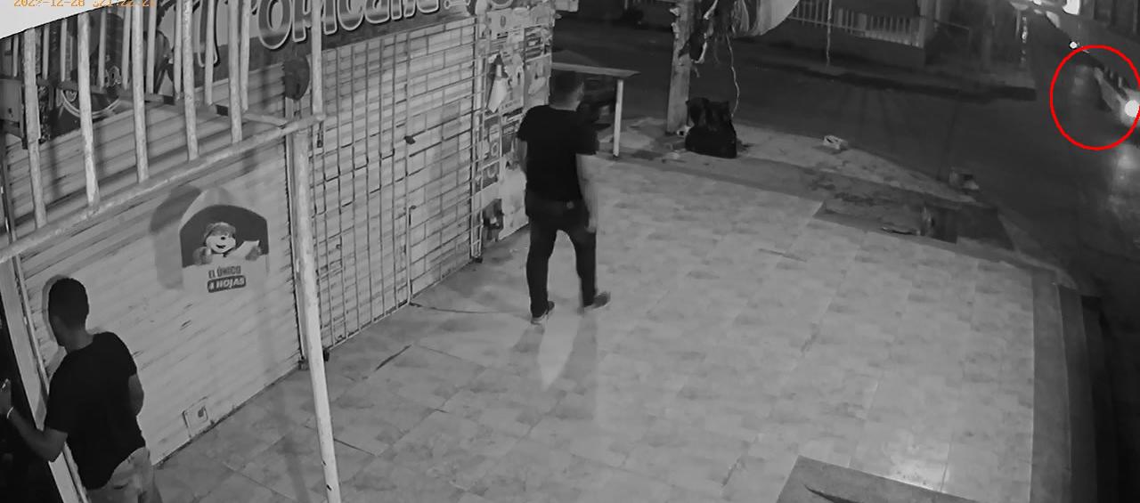 Momento en que ocurrió el accidente en el municipio de Soledad. 