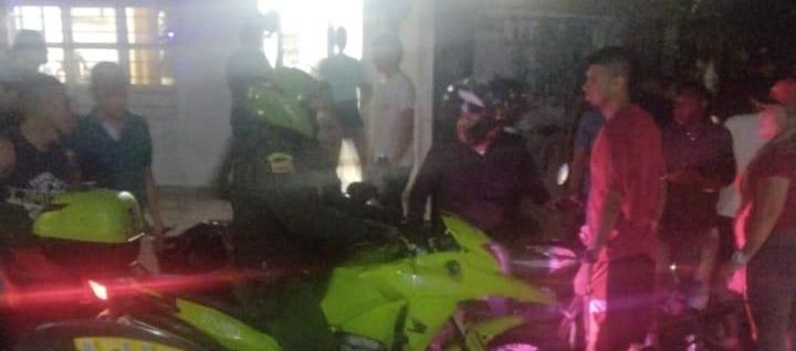 Lugar del atentado en San Felipe.