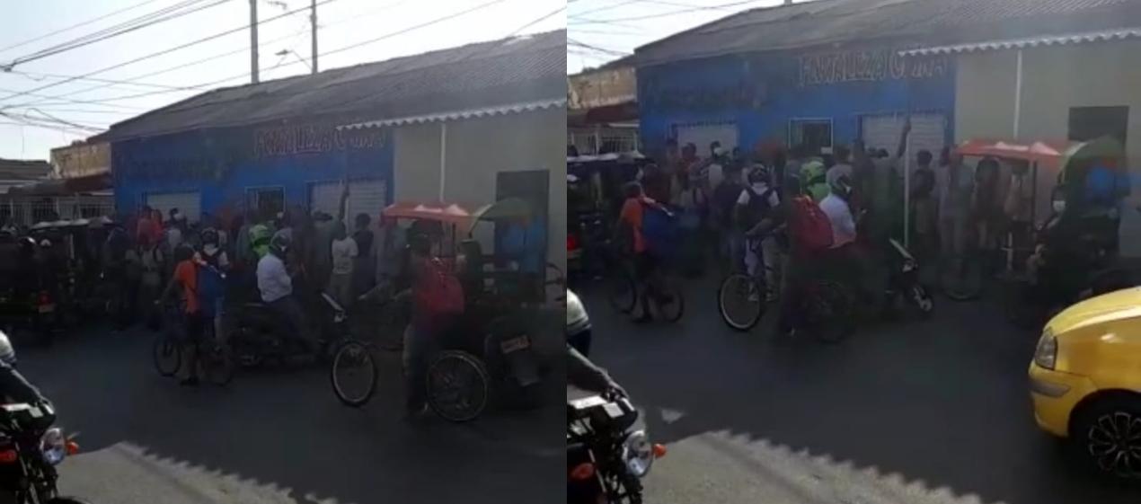 Lugar donde ocurrió el crimen en el barrio Las Nieves. 
