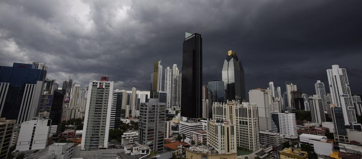 Zona bancaria de Panamá.