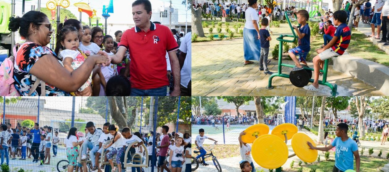Acto de entrega del parque.