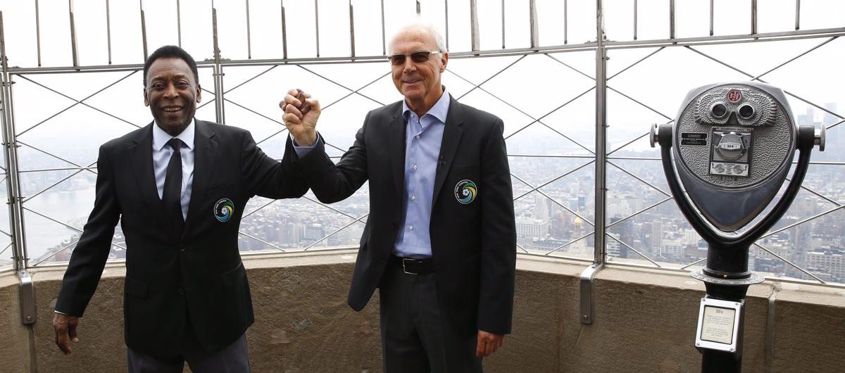 Pelé y Beckenbauer.