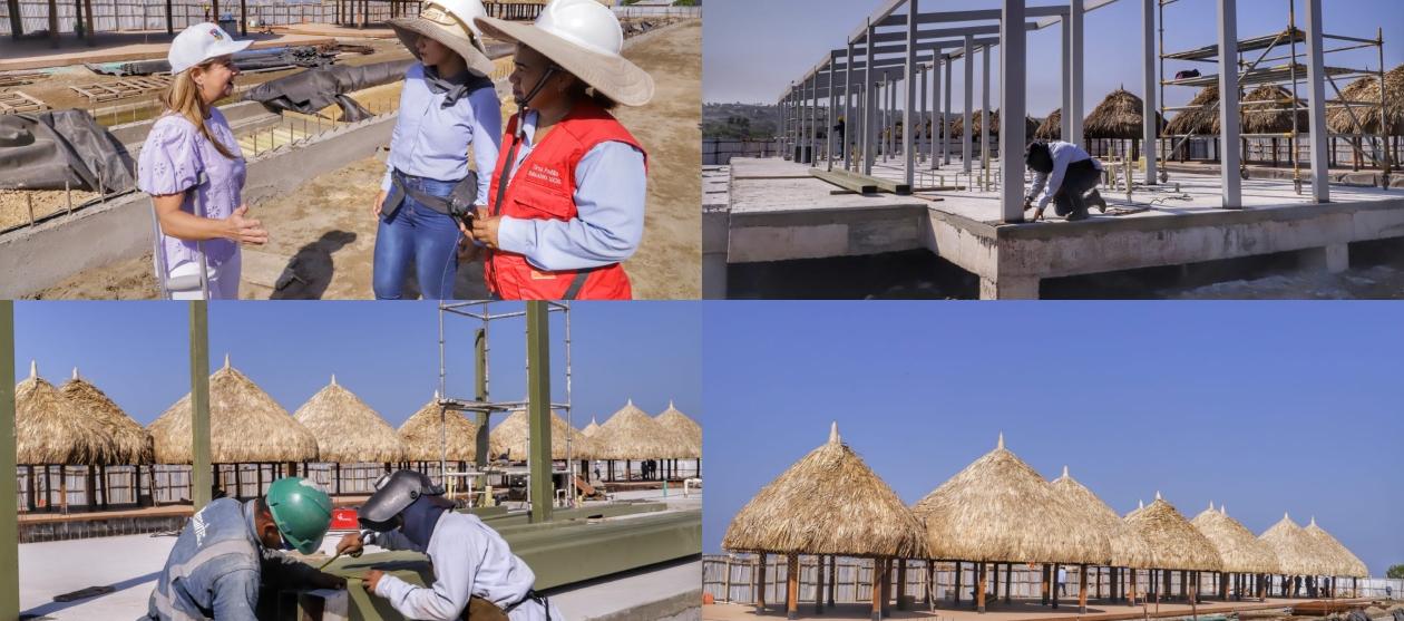La Gobernadora Elsa Noguera inspeccionó las obras.