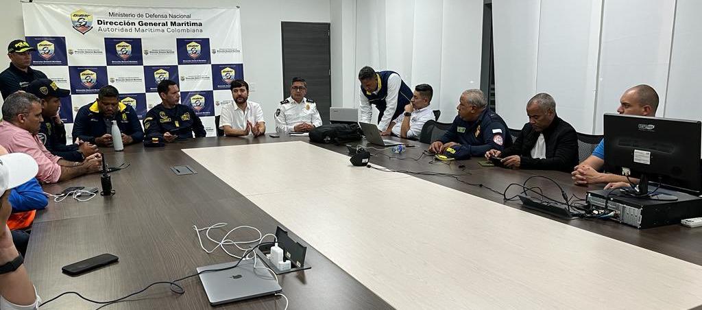 Aspecto de la reunión en la Dimar. 