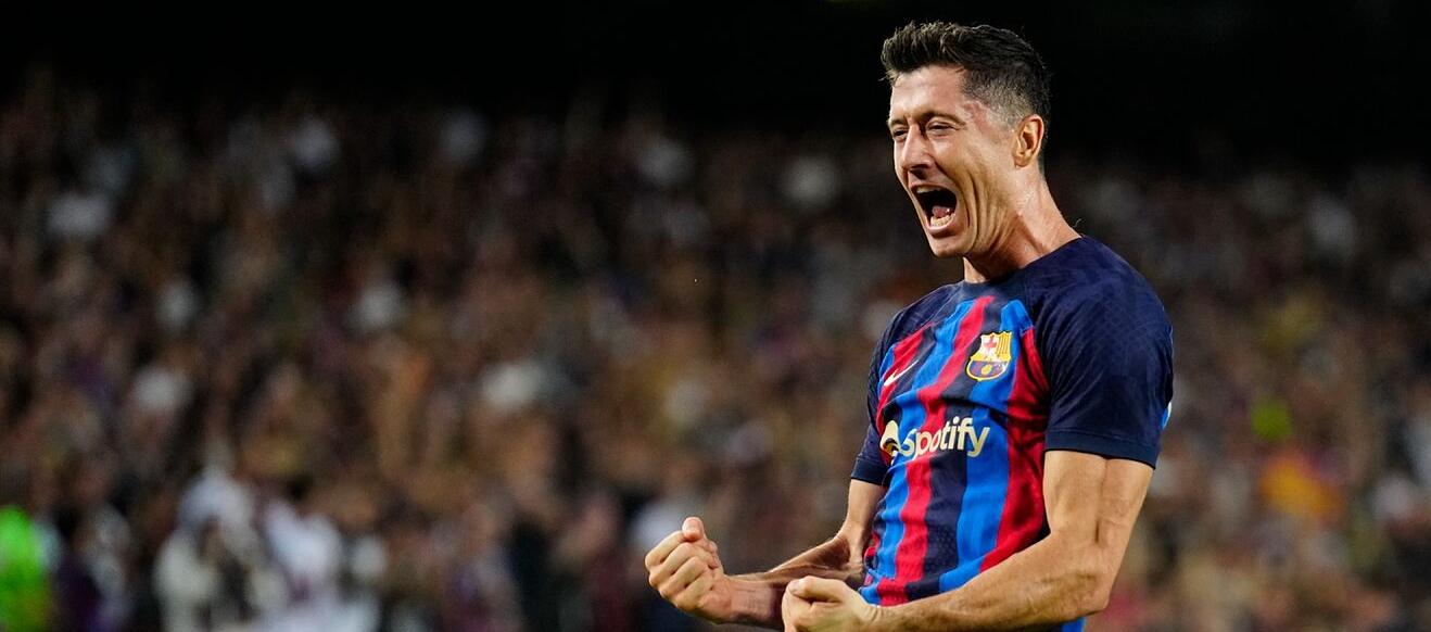 El delantero del Barcelona, Robert Lewandowski.