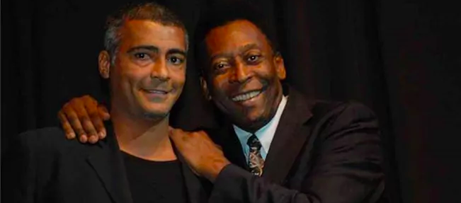 Romário y Pelé.