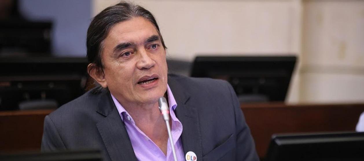 El senador Gustavo Bolívar.