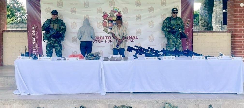 Alias 'Sebastián' capturado por el Ejército Nacional. 