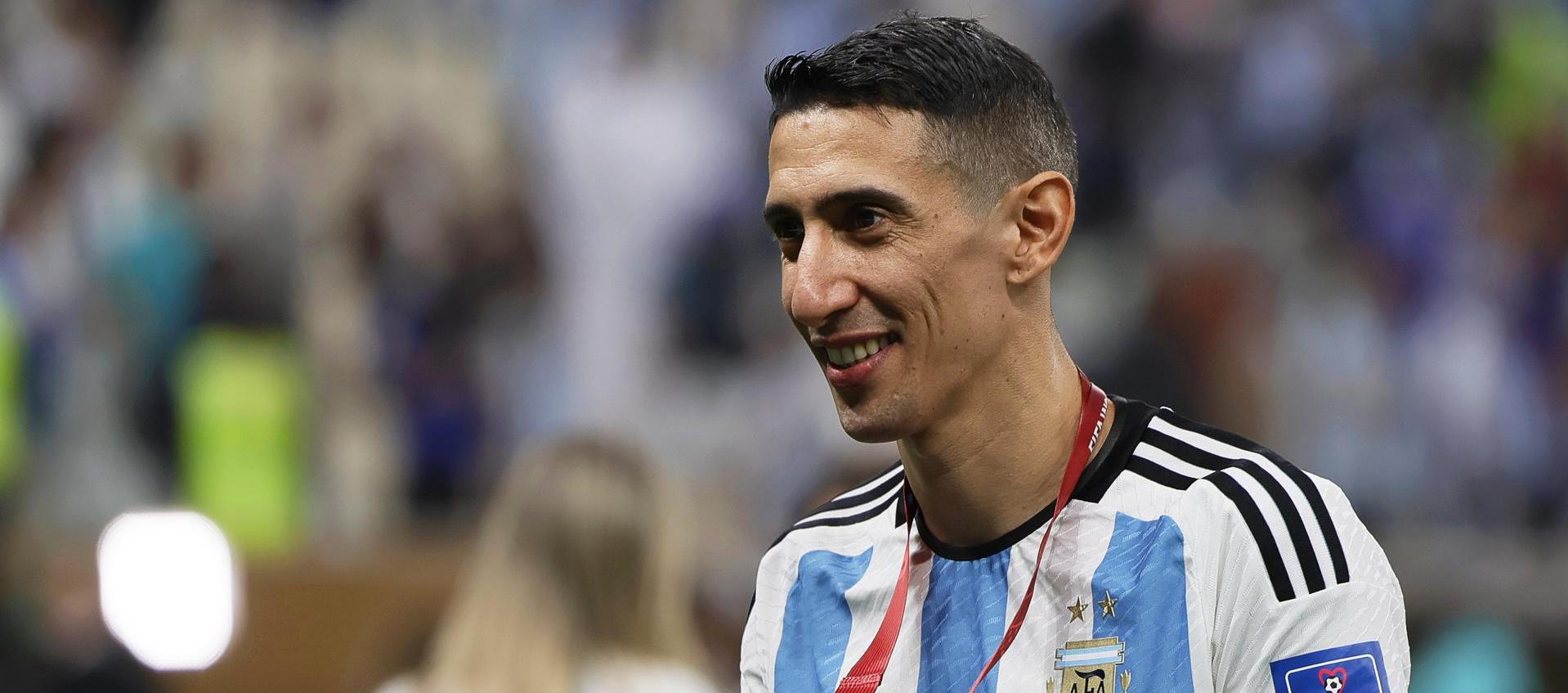 Ángel Di María marcó gol en la final contra Francia.