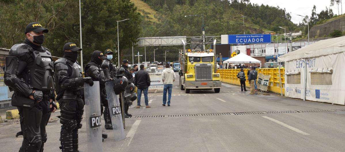Frontera de Ecuador y Colombia.