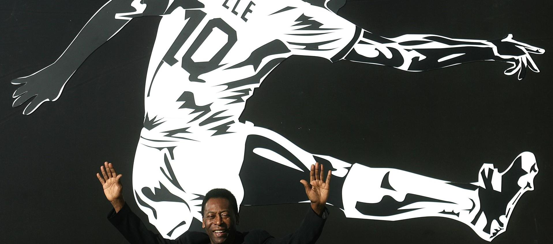 Pelé lució la 10 del Santos entre 1956 y 1974.