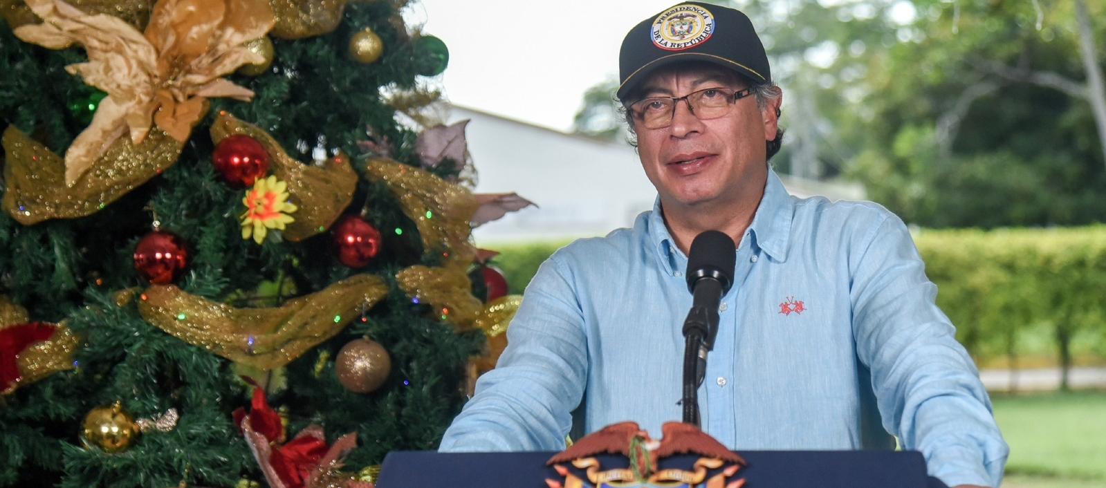 El presidente Petro en su mensaje de Navidad a los colombianos.