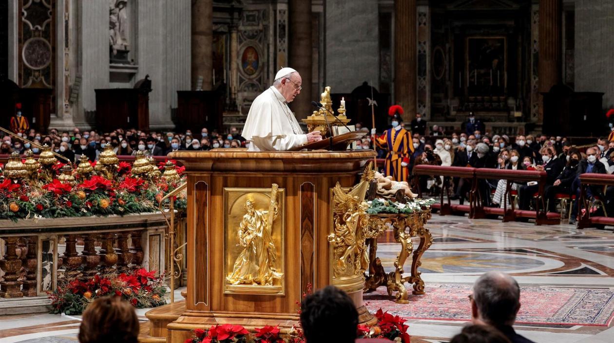 Papa Francisco, durante la homilía. 