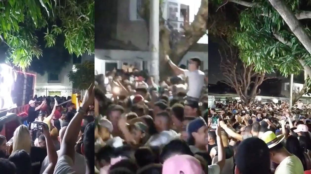 Aglomeraciones en el barrio San José.