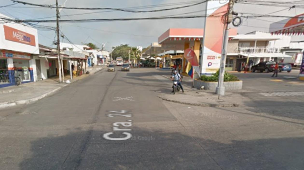 Lugar donde ocurrieron los hechos en el barrio Montes. 