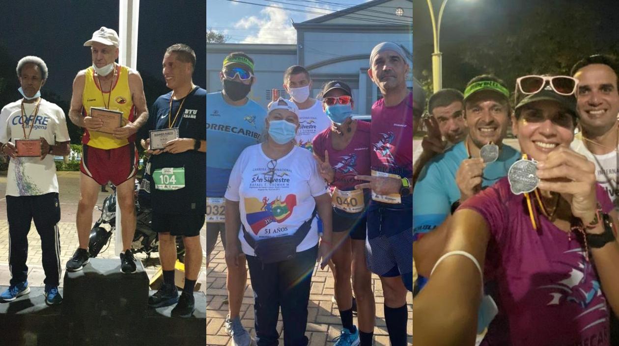 Participantes y organizadores de la carrera Rafael Guzmán. 