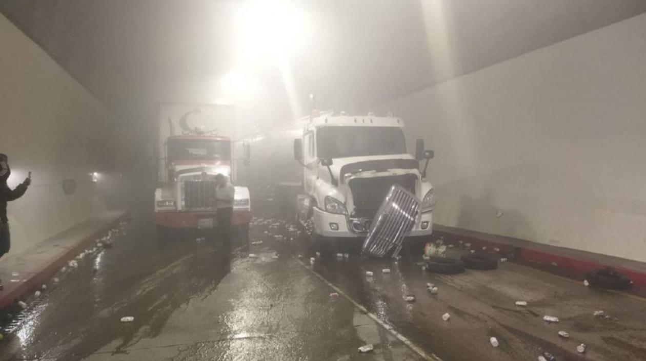 Accidente en el el Túnel Los Nevados