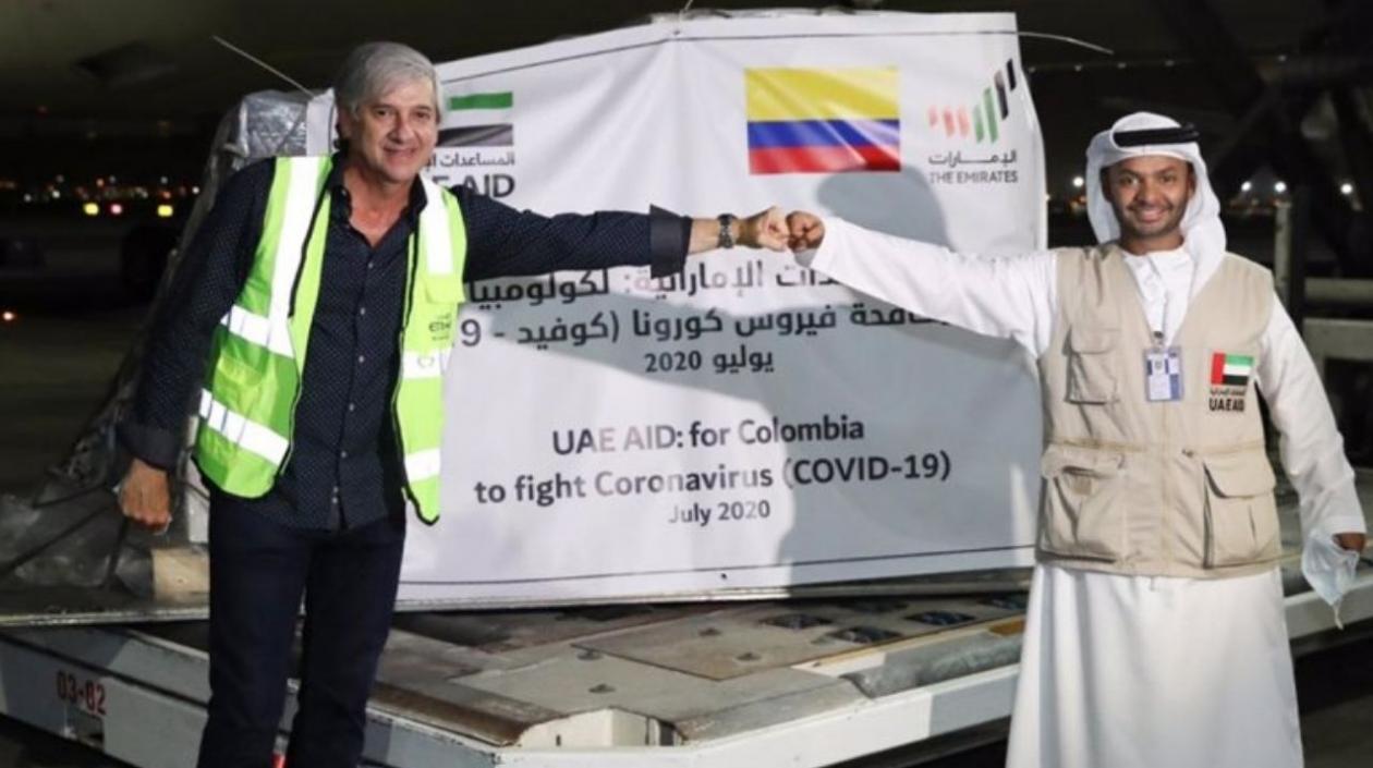 El embajador Jaime Amín gestionó insumos médicos para combatir la pandemia en Colombia. 