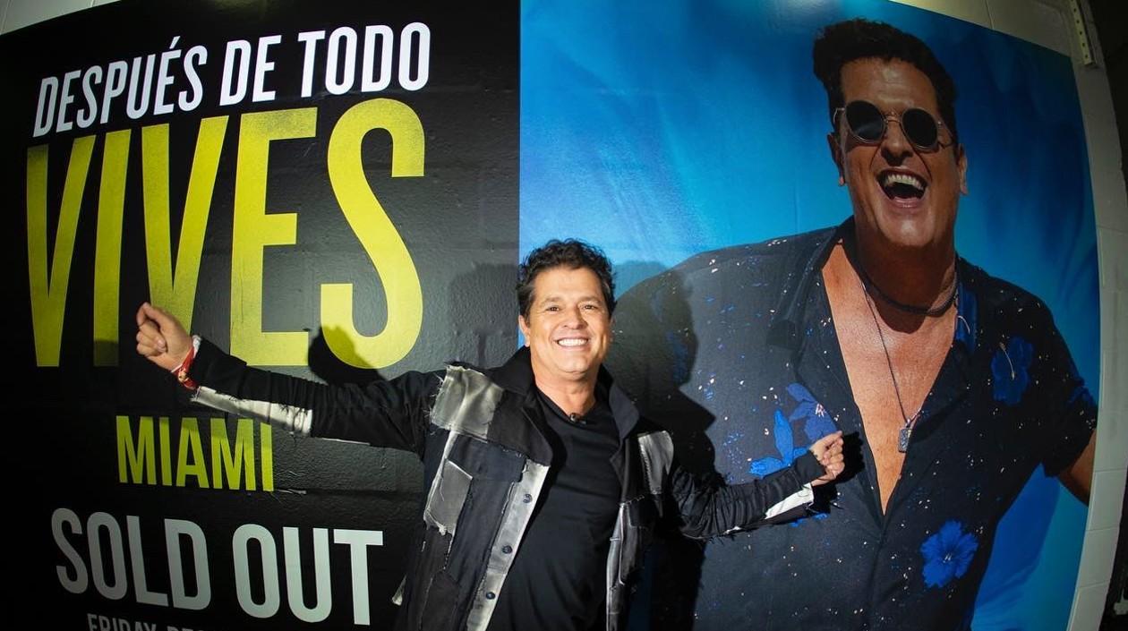 Carlos Vives, cantante samario. 