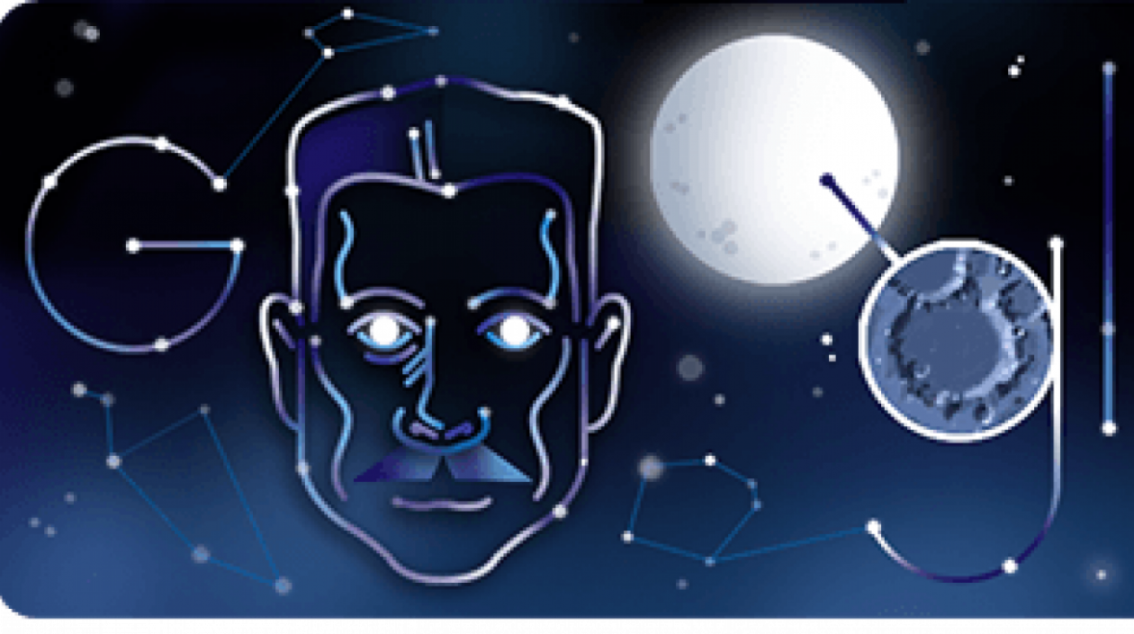 Doodle dedicado al astrónomo colombiano Julio Garavito.