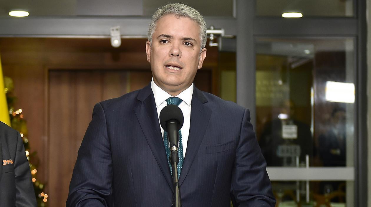 El Presidente de la República, Iván Duque.