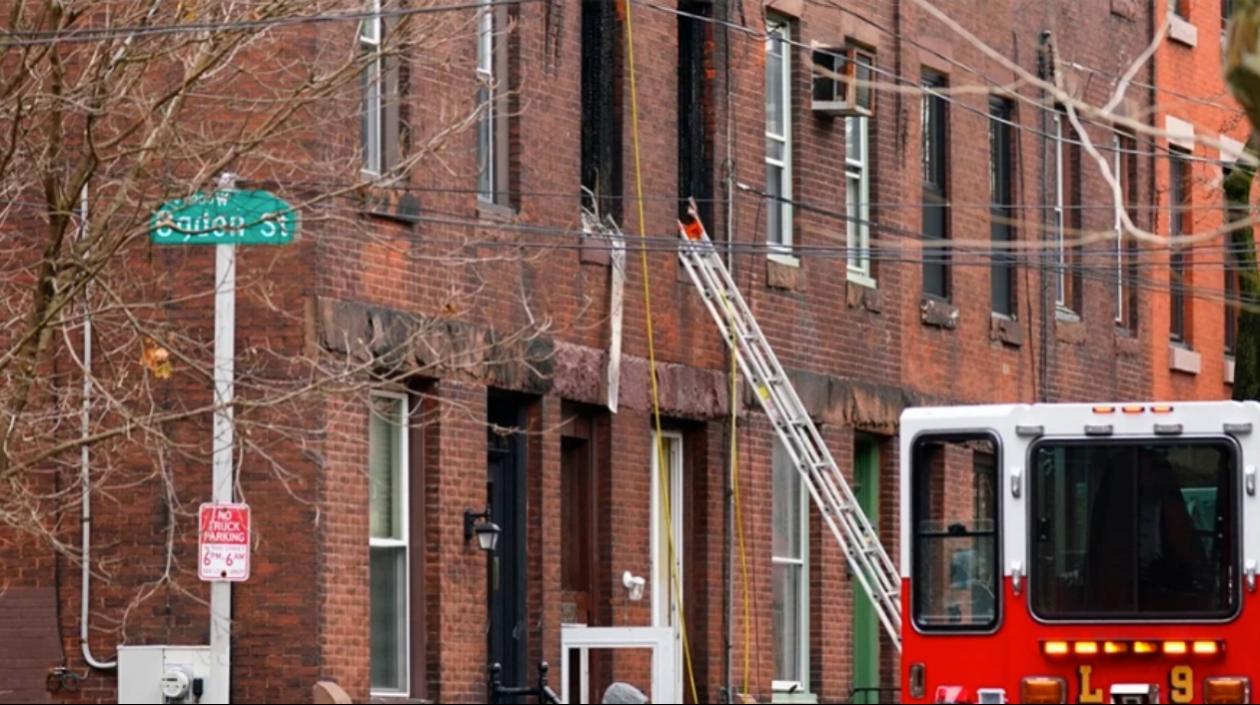 Edificio donde ocurrió el incendio. 