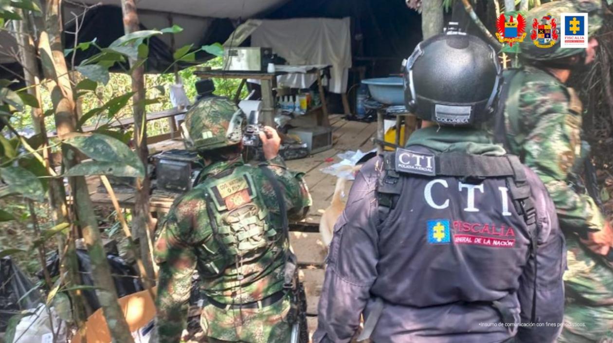 Laboratorio descubierto por las autoridades. 