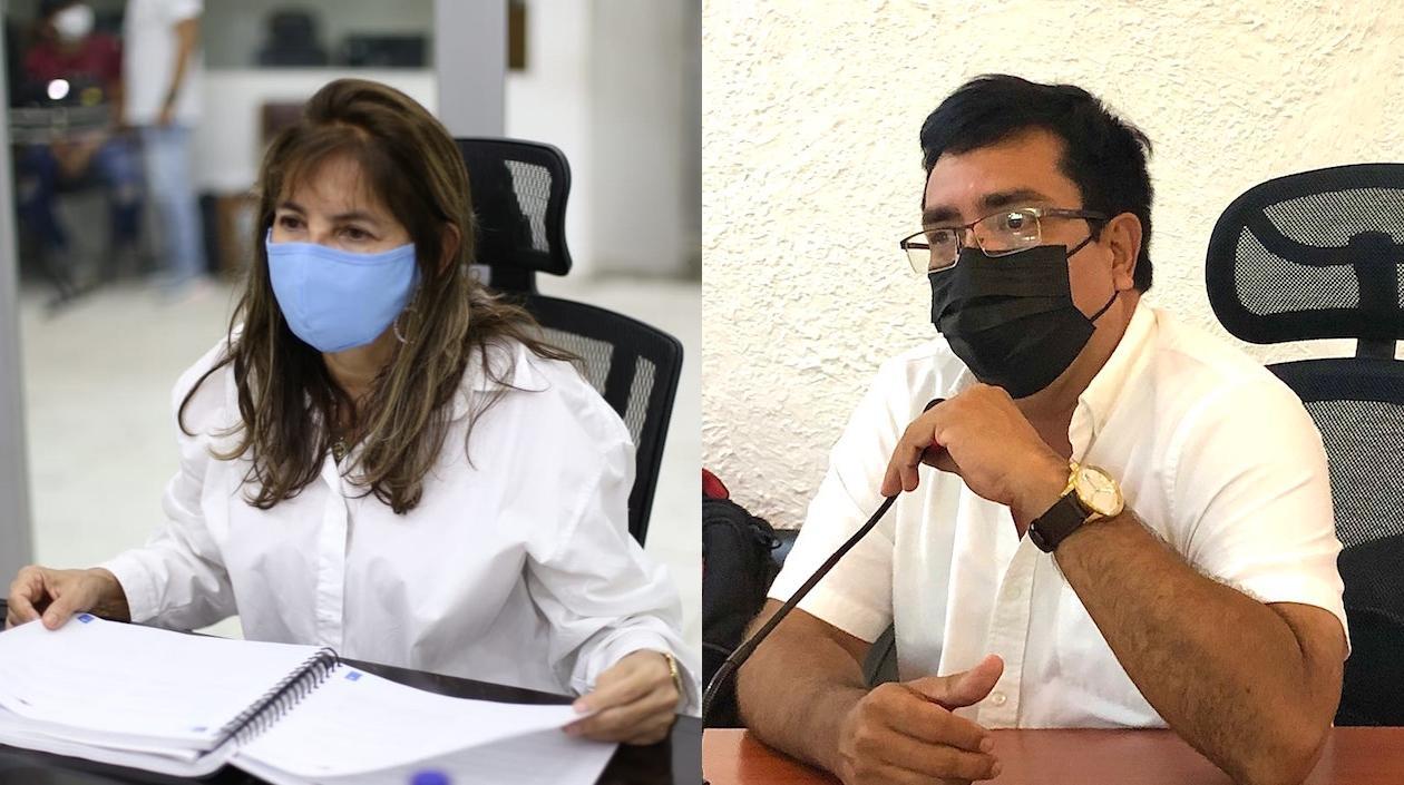 Lourdes López y Richard Fernández.